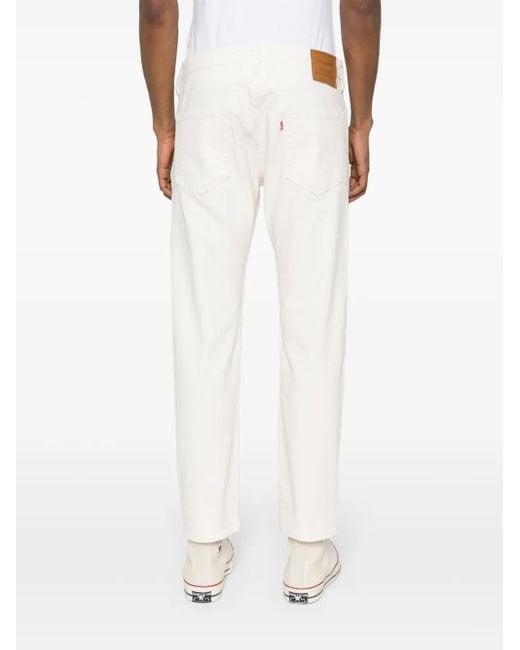 Levi's White 502 Jeans for men