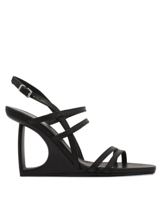 Vic Matié Black Leather Sandals