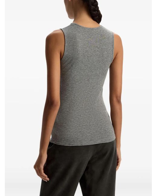 12 STOREEZ Gray Crew-Neck Tank Top