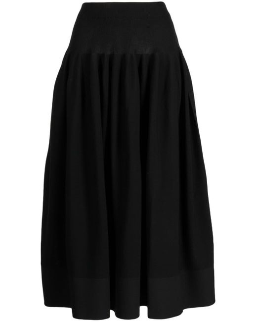 CFCL Pottery High-waisted Midi Skirt in Black | Lyst