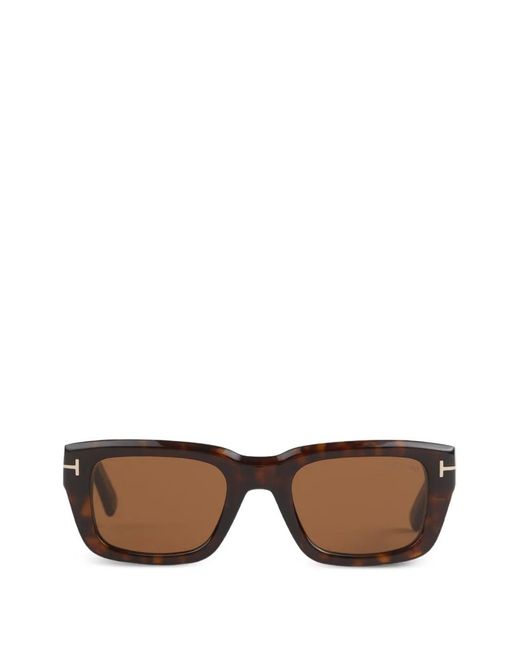 Tom Ford Brown Rectangle-Frame Sunglasses for men