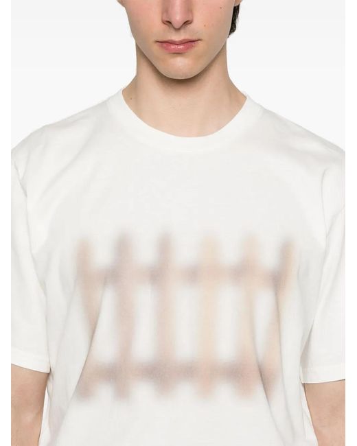 J.W. Anderson White Fence-Printed T-Shirt