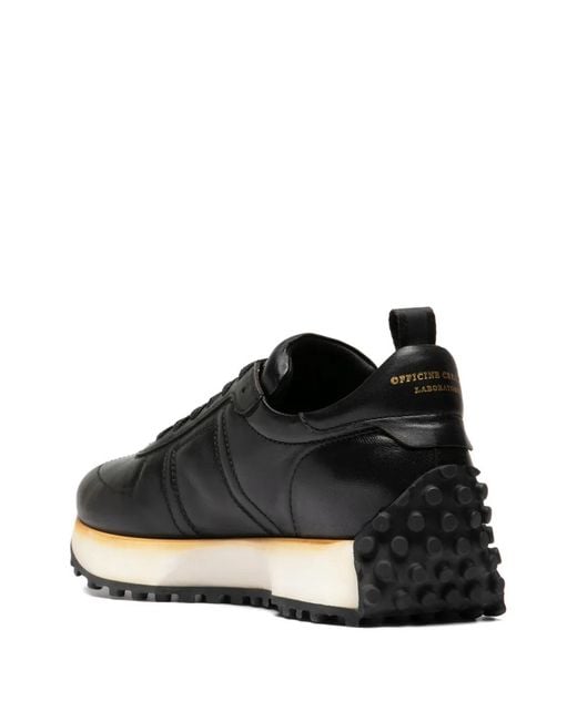 Officine Creative Black Kasba 103 Lace-Up Sneakers