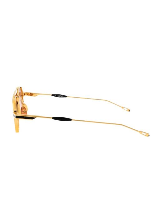 T Henri Eyewear Pink Geometric-Frame Sunglasses for men