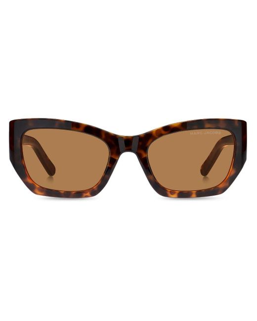 Marc Jacobs Brown 723 Tortoiseshell-effect Cat-eye Sunglasses