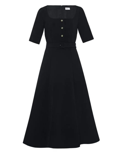 Abito Con Scollo Squadrato di Rosetta Getty in Black