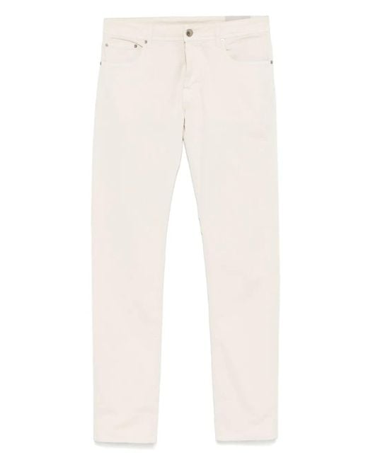 Corneliani Straight Broek in het White voor heren