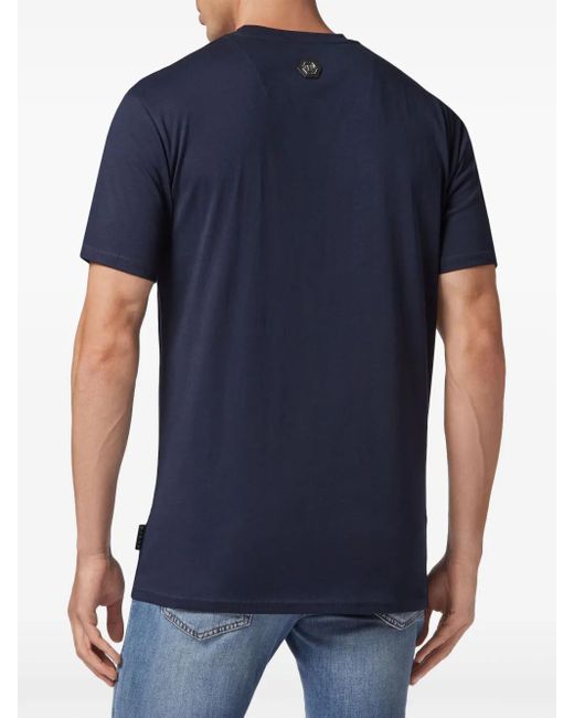 メンズ Philipp Plein Pp Tape Tシャツ Blue