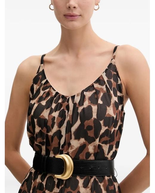 Combinaison À Imprimé Animalier Joseph Ribkoff en coloris Brown