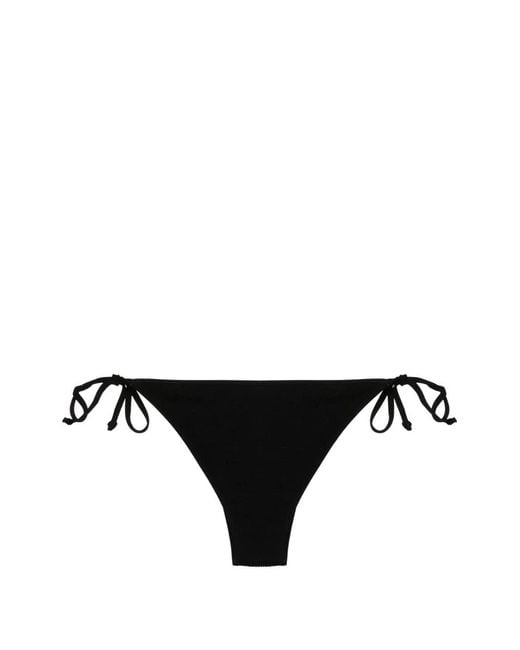 Bondeye Black Anisha Tie Textured Bikini Bottoms