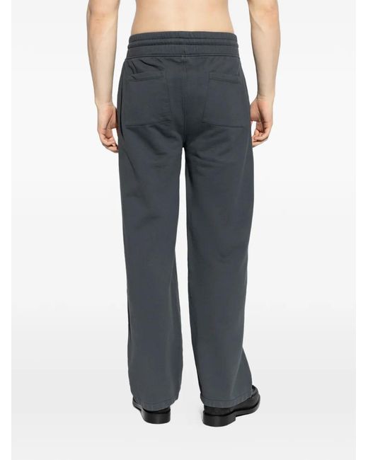 AllSaints Blue Logo-Patch Track Pants for men