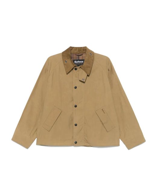 メンズ Barbour Transport ジャケット Natural