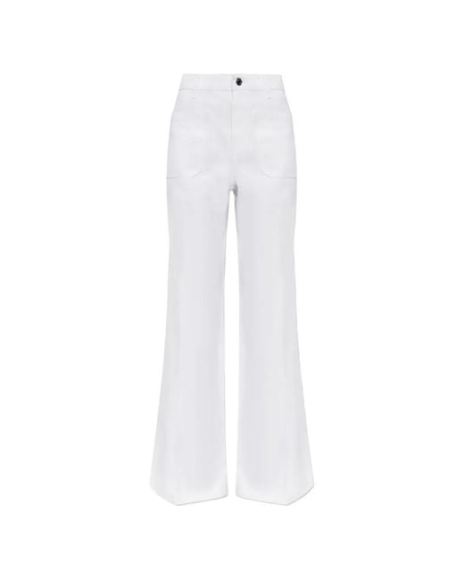 MICHAEL Michael Kors White Bootcut Jeans