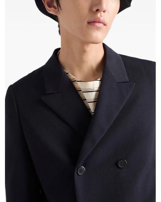 Prada Blue Cotton Shirt for men