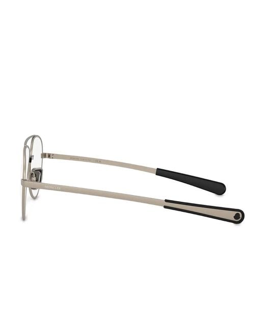 Moncler Metallic Pilot-Frame Glasses