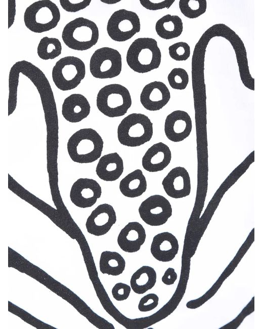 10 Corso Como White Frog-Print T-Shirt