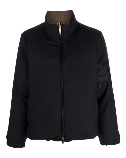 Thom Browne Black Reversible Down-Feather Puffer Jacket