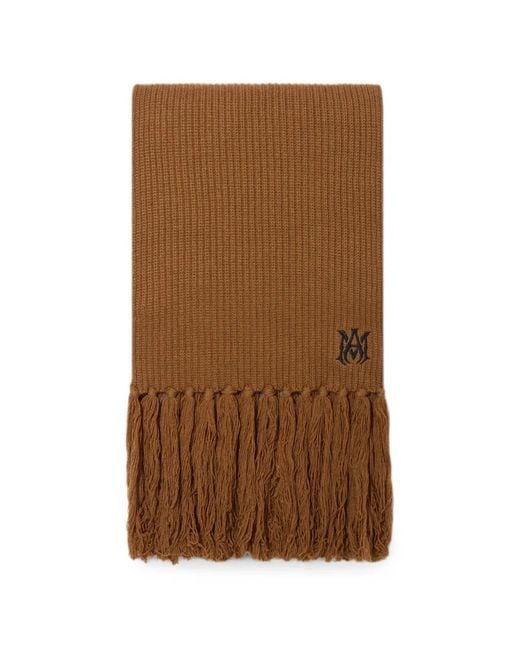 Amiri Brown Ma Scarf for men