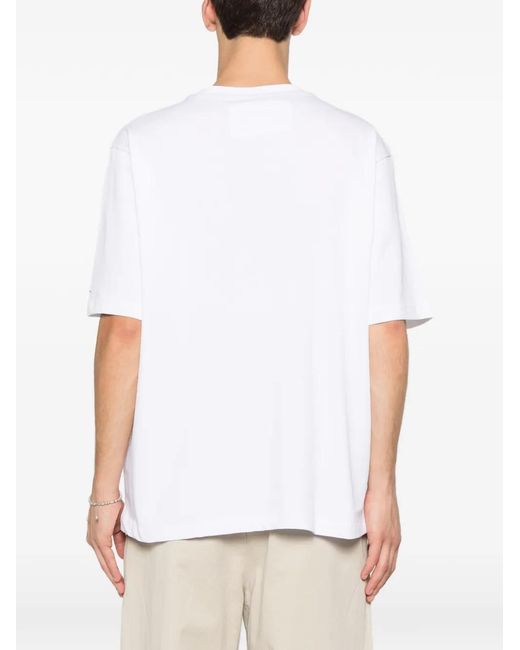 La Martina Blue Logo-Print T-Shirt for men