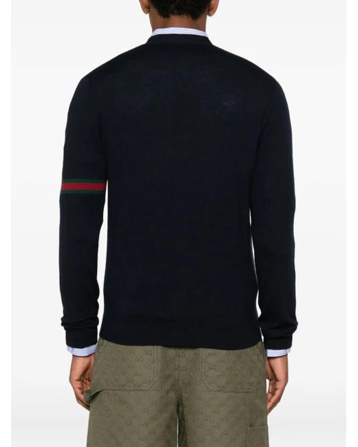 Gucci Button-fastening cardigan in Black für Herren