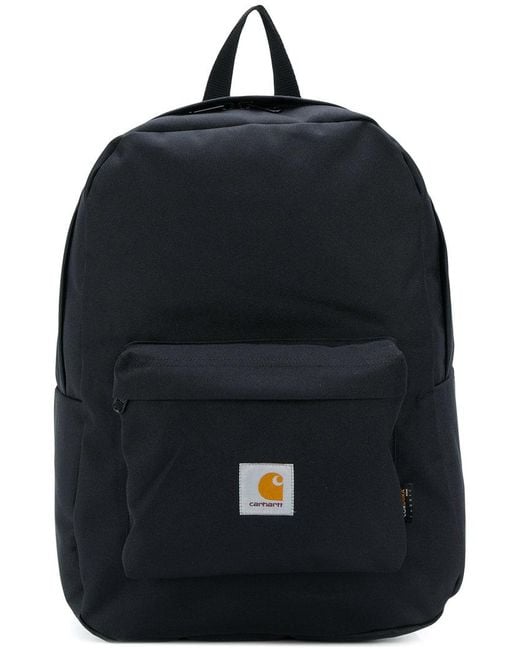 Carhartt Black Logo Patch Backpack for men