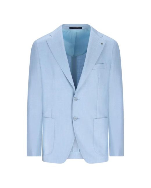 Chaqueta Con Dos Botones Tagliatore de hombre de color Blue