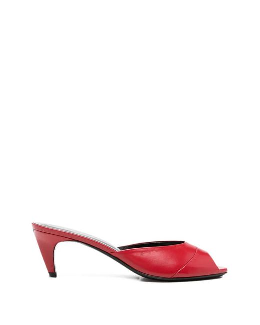 Jude Red Cave Peep-Toe Sandals