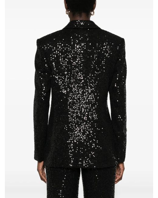 Nissa Black Sequined Blazer