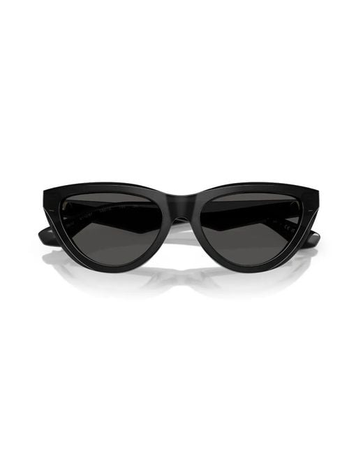 Burberry Black Pilot-Frame Sunglasses