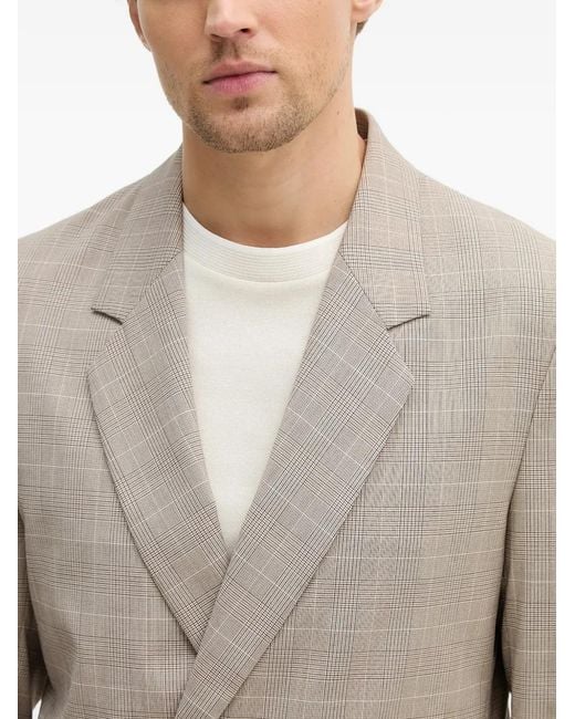 Sisley Natural Double-Breasted Blazer for men