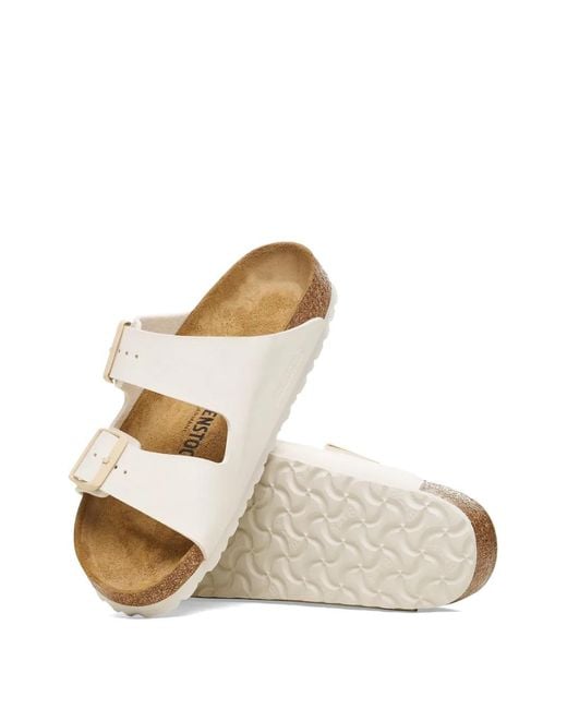 Birkenstock White Arizona Double-Strap Sandals