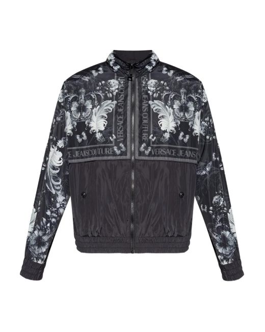Versace Jeans Couture Jacke Mit Barock-Print in Gray für Herren