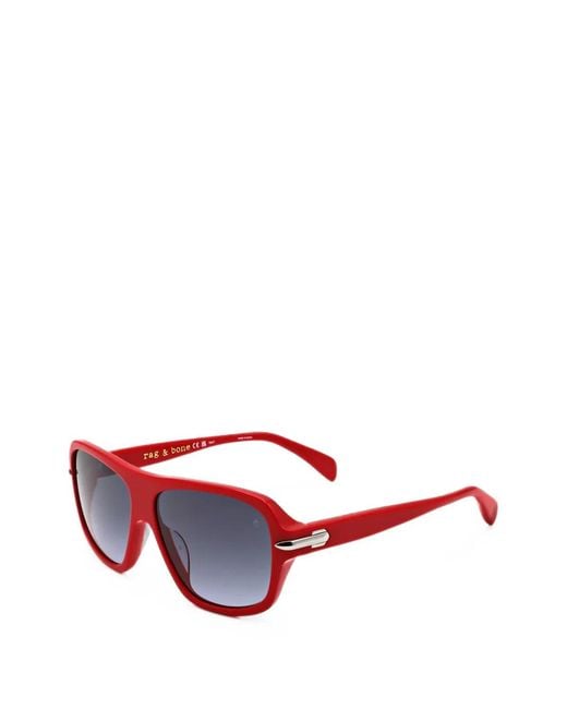 Rag & Bone Pink Pilot-Frame Sunglasses