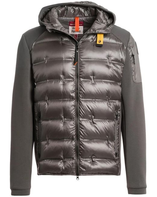 Parajumpers Gray Contrasting-Fabric Jacket for men