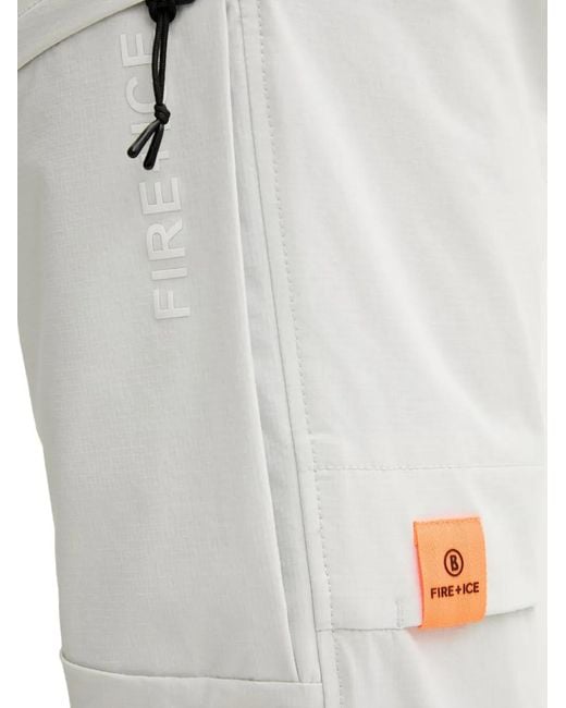 Bogner Fire + Ice White Ludwig Logo-Patch Track Pants for men