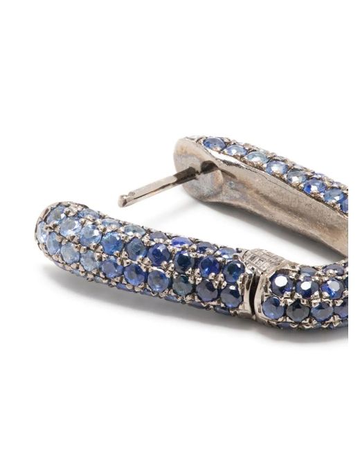 Selim Mouzannar Blue Link Sapphire Earrings