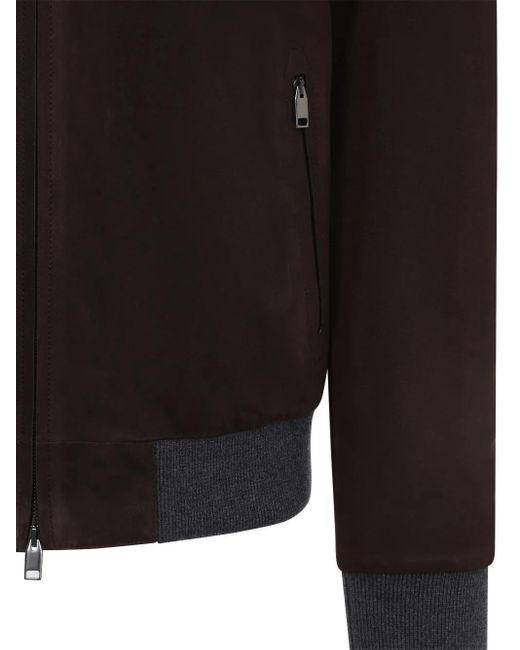 Bomber di Brioni in Black da Uomo
