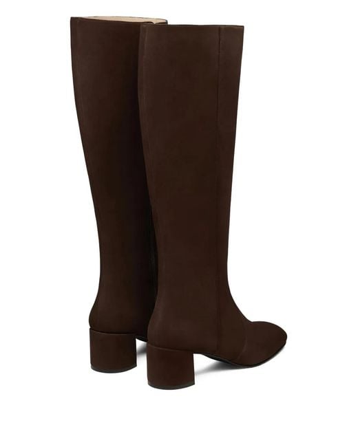 Stuart Weitzman Brown Maeve Zip Boot