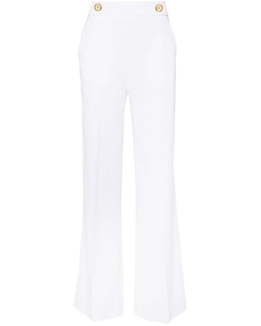 Pantalon ample en crêpe Pinko en coloris White