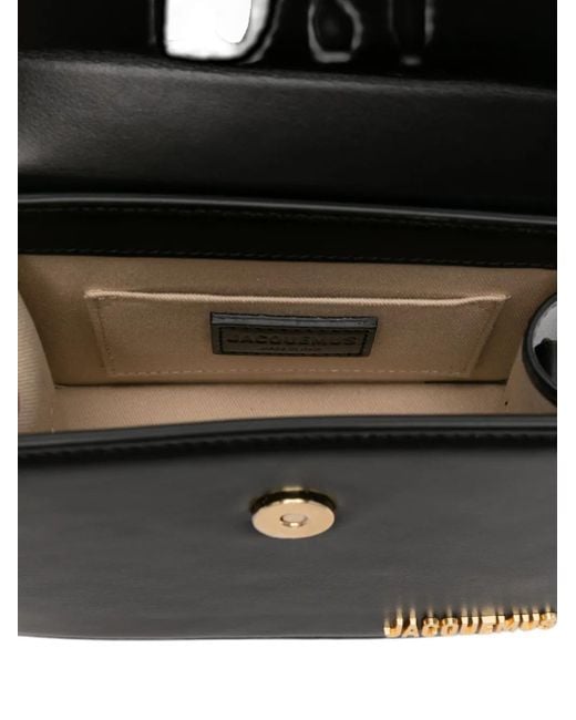 Jacquemus Black Tote bag "le chiquito moyen" aus leder