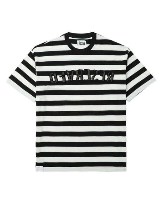 T-shirt à rayures Izzue pour homme en coloris Black