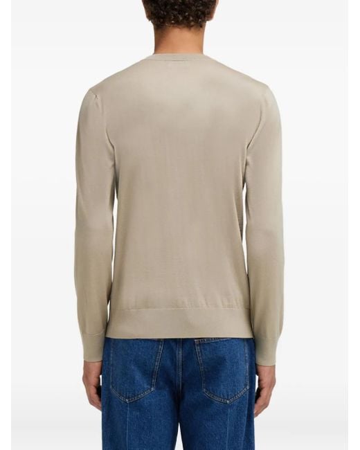 Ferragamo Natural V-Neck Sweater for men