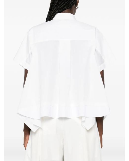 Sacai White Cotton Shirt