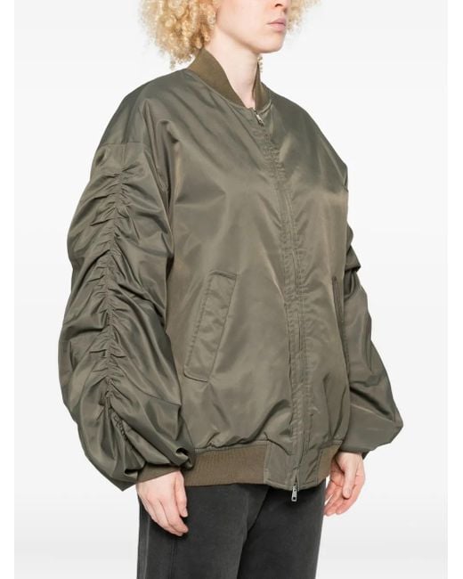Aniye By Green Zip-Up Bomber Jacket