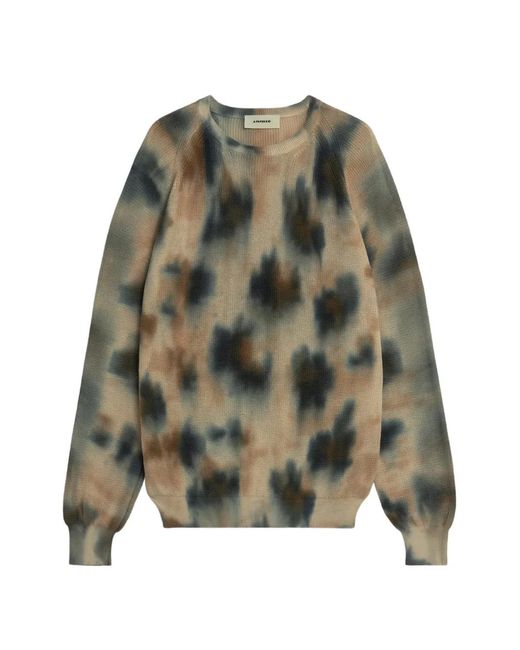 A PAPER KID Green Tie-Dye Sweater for men