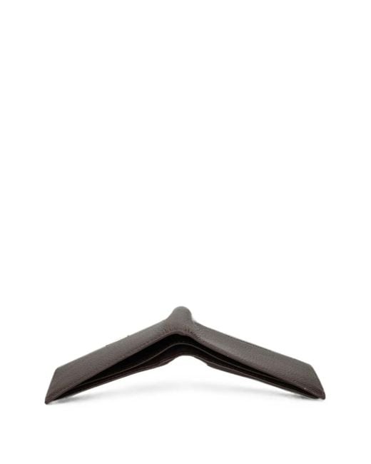 Tommy Hilfiger Black Logo-Plaque Grained-Leather Wallet for men