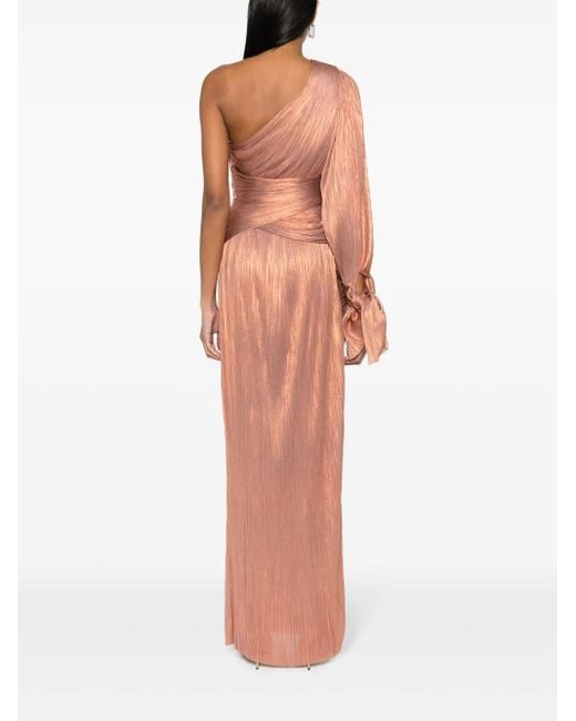 Maria Lucia Hohan Orange Silk One-shoulder Palmer Gown