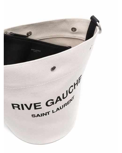 Saint Laurent Multicolor Logo-Print Bucket Shoulder Bag for men