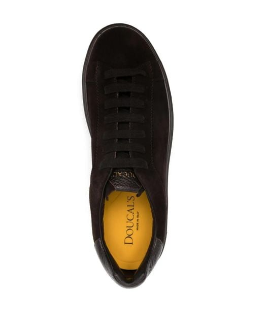 Doucal's Black Suede Sneakers for men