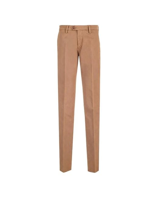 Al Duca D'aosta White Cotton Welt-Pocket Trousers for men